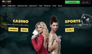 Nhà cái 11Bet cho phép bạn thỏa sức cá cược với kho game cực khủng